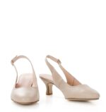 GABI - beż perła czółenka z odkrytą piętą - obrazek 4