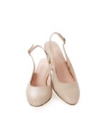 GABI - beż perła czółenka z odkrytą piętą - obrazek 5