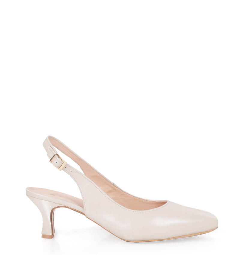 GABI-bez-alabaster.jpg GABI - beż perła czółenka z odkrytą piętą - obrazek 1