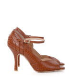 GISELLE - Brązowe sandałki do tańca - obrazek 2