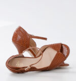 GISELLE - Brązowe sandałki do tańca - obrazek 6