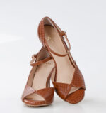 GISELLE - Brązowe sandałki do tańca - obrazek 7