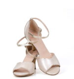 JUANA - Jasnobeżowe sandałki taneczne - obrazek 7
