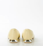 KORA - jasnożółte baleriny licowa skóra na płaskim obcasie - obrazek 5