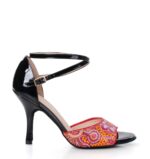TERESE - Sandałki do tańca czarno-czerwone