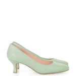 MAVIS -jasnozielone czółenka na niskim obcasie