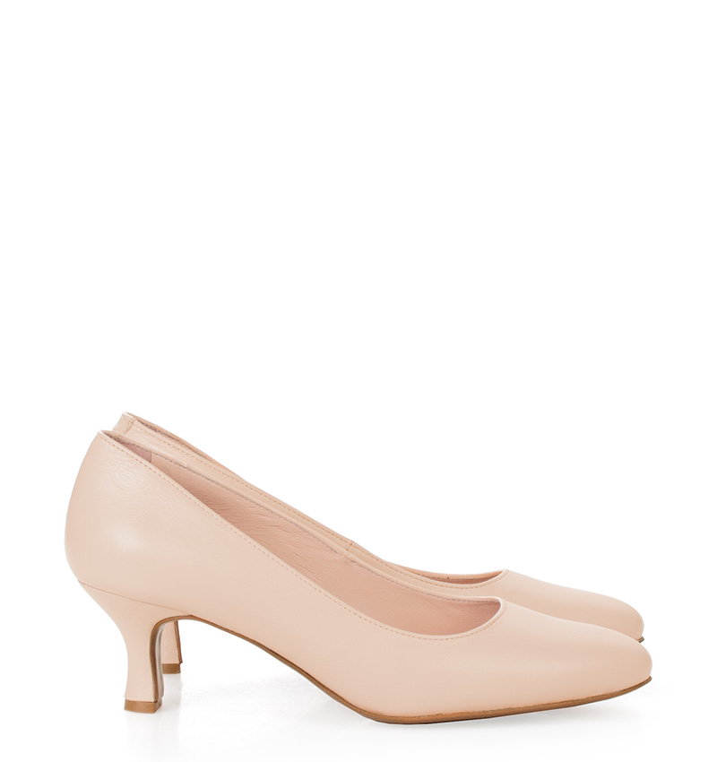 MAVIS-pudrowy-mustang-5817.jpg MAVIS -pudrowy róż czółenka na niskim obcasie - obrazek 1