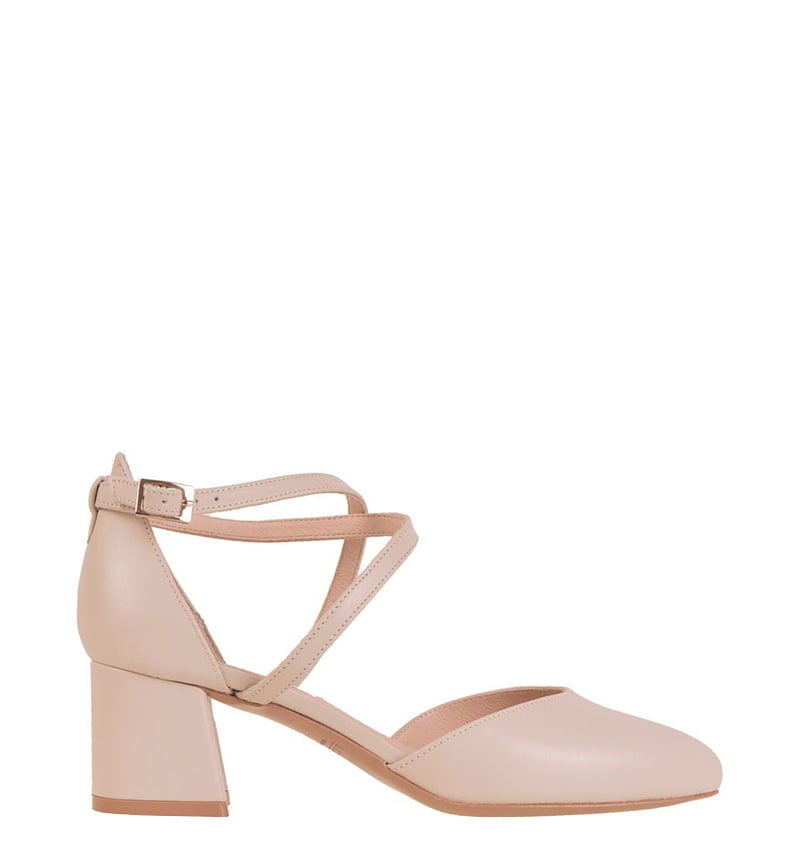 MONICA-pudrowy-roz.jpg MONICA - Czółenka pudrowy róż niski słupek - obrazek 1