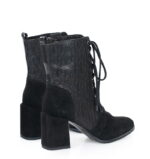 MADISON - Czarne botki za kostki na słupku - obrazek 3