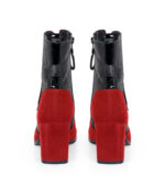 MADISON - Czerwone botki za kostki na słupku - obrazek 4