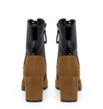 MADISON - Brązowe botki za kostki na słupku - obrazek 4
