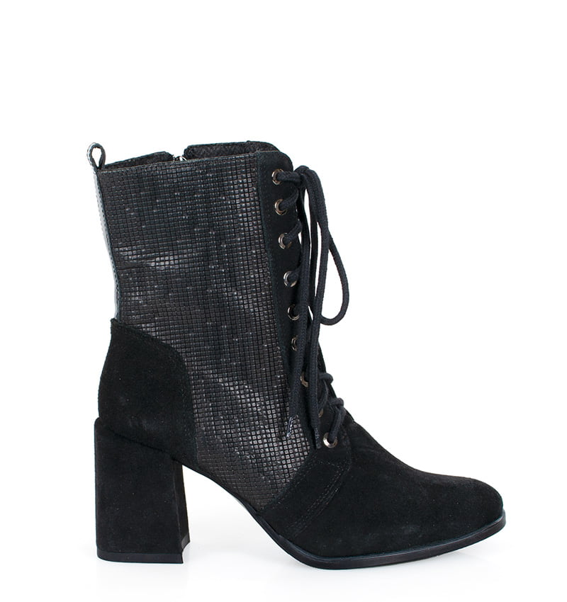 Madison-5-czarne-welur.jpg MADISON - Czarne botki za kostki na słupku - obrazek 1