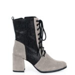 MADISON - Jasno szare botki za kostki na słupku