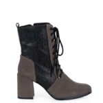 MADISON - Ciemno szare botki za kostki na słupku