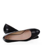 MAVIS - Czarne czółenka na niskim obcasie licowa skóra - obrazek 8