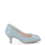 MAVIS -błękitne czółenka na niskim obcasie