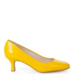 MAVIS - żółte czółenka na niskim obcasie