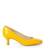 MAVIS - żółte czółenka na niskim obcasie