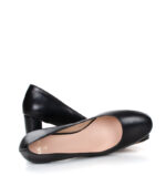 NORMA - Czarne czółenka na słupku licowe - obrazek 5