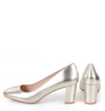 NORMA - Złote czółenka na słupku licowe - obrazek 5