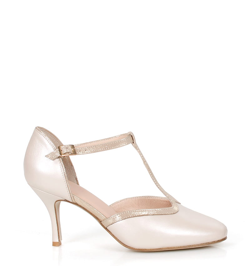 Penelope-be07.jpg PENELOPE - beżowe czółenka do tańca - obrazek 1