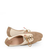 PILAR - Beżowe buty treningowe do tańca, lamówka beżowa - obrazek 4