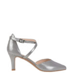 REBEKA - Czółenka stalowe na niskiej szpilce