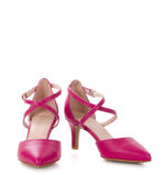 REBEKA - Czółenka fuksja róż niska szpilka - obrazek 6