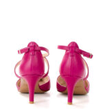 REBEKA - Czółenka fuksja róż niska szpilka - obrazek 5