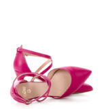 REBEKA - Czółenka fuksja róż niska szpilka - obrazek 4