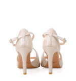 SANSEI- Sandałki w kolorze beżowym na szpilce - obrazek 3