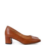 SUSANNA - Camel czółenka na grubym słupku