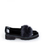 WINONA - Czarne półbuty na traperku