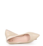 WERONICA - Czółenka beżowe licowe niski obcas - obrazek 6