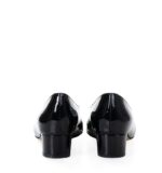 WERONICA - czarne czółenka na niskim obcasie lakierowane - obrazek 4