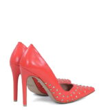 ANAHIT - Czerwone szpilki z dżetami, licowa skóra - obrazek 3