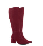 AURORA - bordowe kozaki na grubym słupku - obrazek 2