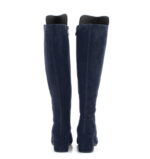 BARB - granatowe kozaki za kolano na słupku - obrazek 4