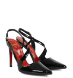 ELISE - Czarne szpilki z odkryta piętą - obrazek 2