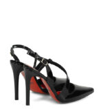 ELISE - Czarne szpilki z odkryta piętą - obrazek 3