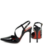 ELISE - Czarne szpilki z odkryta piętą - obrazek 6