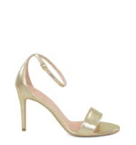 ELLA - złote sandałki na szpilce