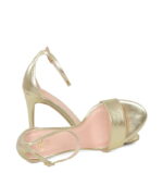 ELLA - złote sandałki na szpilce - obrazek 4