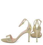 ELLA - złote sandałki na szpilce - obrazek 5