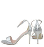 ELLA - Srebrne Sandałki na szpilce - obrazek 5