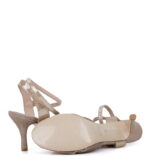 ELENA - Beżowo-złote sandałki do tańca - obrazek 8