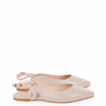 FIONA - Pudrowy róż baleriny z odkrytą piętą