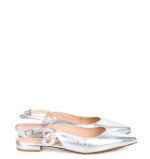 FIONA - srebrne baleriny z odkrytą piętą - obrazek 2