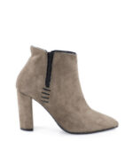 FRANCES- krótkie botki beżowe na słupku