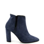 FRANCES- krótkie botki granatowe na słupku
